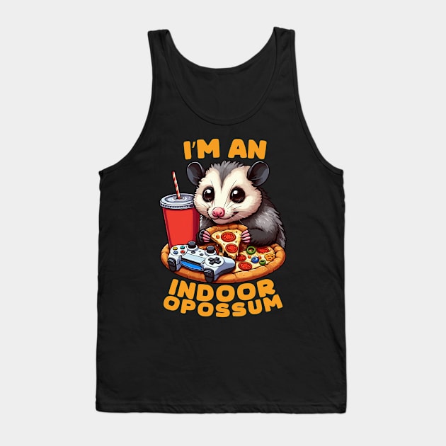 Indoor Opossum With Pizza Tank Top by MoDesigns22 